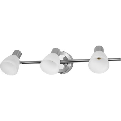 OSRAM OSRAM LED Spot Vase Plafonnier 3x G9, Nickel brossé, Chrome, Acier, réglable, Diffuseur en verre
