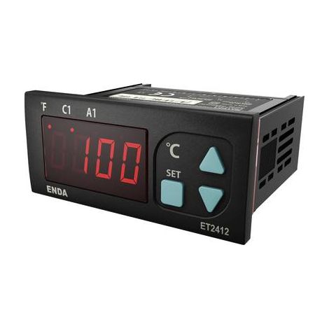 Termostato enda et2412-lv-08 regulador temperatura LED 61x77x35mm