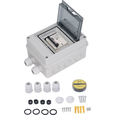 SG DC DC Miniature Circuit Breaker 2P 10A 1000V Débrancher l'interrupteur IP65 imperméable pour le système PV solaire (1/5)