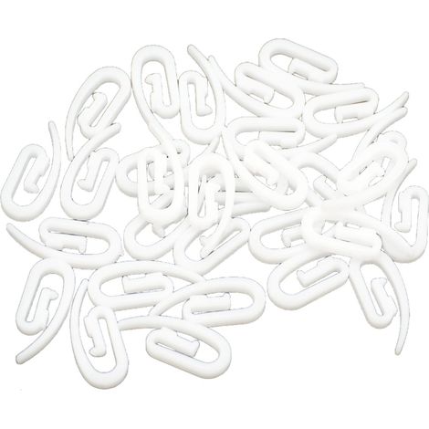 Curtain hooks, car curtain plastic hooks, S-hooks, Korean fold hooks, bus curtain pulley hooks (36 pieces) (1/5)