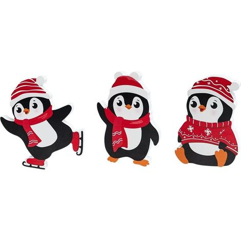 Decorations of Christmas snowman of snow for inside, set of 3 trays decorative months with snowman of snow, blocs of wood snowman of snow for decorate a table of Christmas, a party, a (1/5)