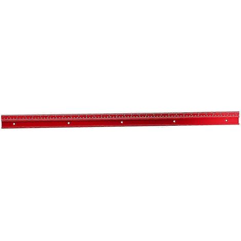 Goulotte de guidage en alliage d'aluminium pour le travail du bois, type 45, avec poignée de poussée, pour scies circulaires sur table. Matériel de montage pour rainures de 800 mm. Qualité supérieure. (1/4)