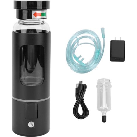Bouteille d'eau à hydrogène avec 2 modes, écran LCD, générateur d'eau à hydrogène rechargeable, améliore la qualité de l'eau, cadeau santé (1/5)