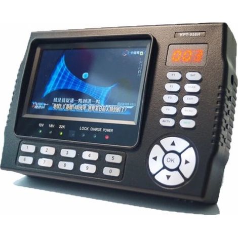 Mesureur de champ / Détecteur de satellite Portable multifonctionnel - Kangput KPT-958H - 4.3 pouces, DVB-S/S2, Satellite HD, moniteur MPEG4
