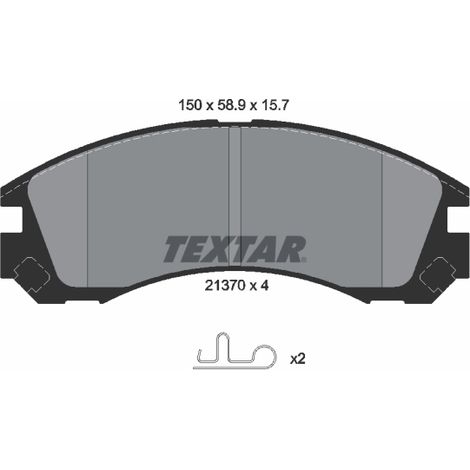 Kit de plaquettes de frein, frein à disque Textar 2137001 CITROËN 1620368480