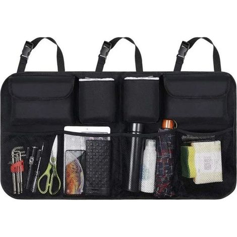 Organisateur de Coffre de Voiture, Multipurpose Pliables Sac de Rangement , Coffre Rangement pour SUV, Nior (1/5)