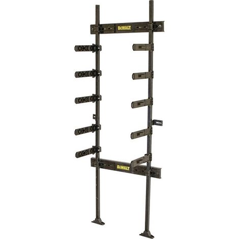 Dewalt – Système de rangement mural ToughSystem – Plastique rigide noir – Supporte jusqu'à 200 kg – Fixation modulable pour atelier (1/3)