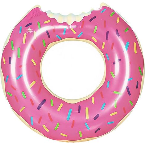 Bouée Piscine Donut Gonflable 1 Pièce, Anneau de Natation Stable pour Enfants 3-12 Ans, Idéal Jeux d'eau Piscine (1/4)