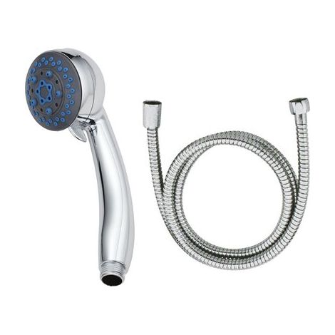 Doccetta Doccia 3 Getti Geranio Effe Cromato 2 M 74 mm 3 Pezzi