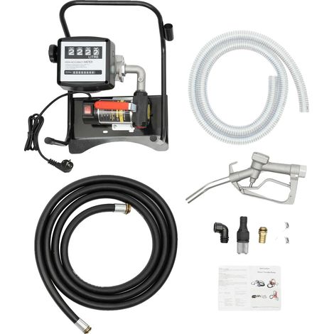 Pompa di trasferimento diesel, elevata portata, struttura resistente, colore nero (1/2)
