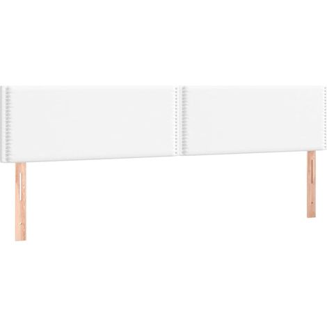 Cabecero accesorio para dormir mueble de dormitorio 2 piezas 100 x 5 x 78/88 cm blanco sintético TDL0206590
