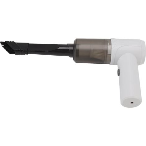 Aspirateur de voiture 12 000 Pa 2 en 1 pour usage humide et sec, sans fil, portable, rechargeable par USB, blanc (1/5)
