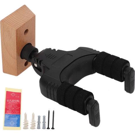 Support mural pour guitare, crochet de fixation, support autobloquant pour instrument (1/5)