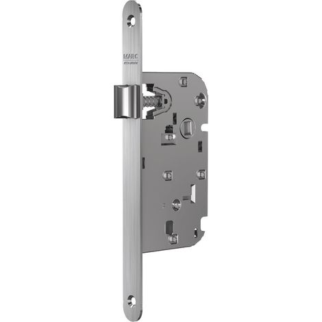 Serrure à larder réversible 719 - Axe 50 - Blanc - MARQUES SA 50 70 A Fouillot Sans 130 71 Bec de cane (1/2)