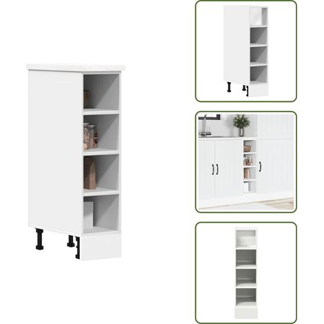 Unterschrank Weiß 20x44,5x81,5 cm Holzwerkstoff - Unterschrank - Unterschränke - Küchenschrank - Küchenmöbel (1/5)
