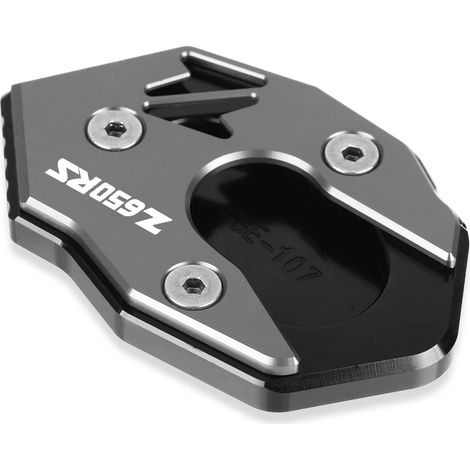 (Z650RS Gris) Compatible avec KAWASAKI Z650 Z650RS NINJA 650 Z900 2018 2019 2020 2021 2022 2023 2024 Béquille latérale, extension et plaque de support maxpower (1/4)