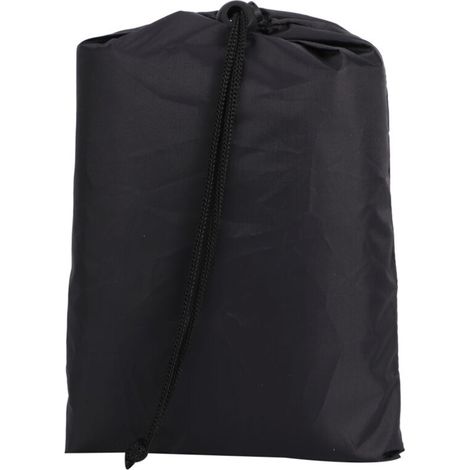 Housse de protection anti-poussière pour meubles de couverture de lit pliante portable noire pour utilisation extérieure intérieure85x33x107cm (1/5)