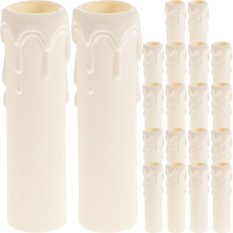 Cache Bougie 10.00X0.98X0.98In Manche À Douille Lustres Accessoire Décoratif Plastique (1/5)