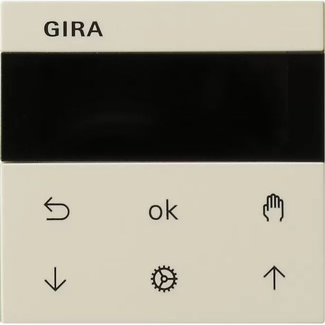 Gira S3000 Jal.-/Schaltuhr Display System 55 Cremeweiß [536601], 5366 01 (1/2)