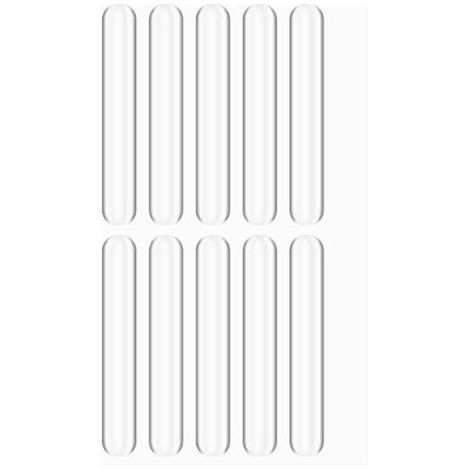 BUNTHAUS Lot de 10 pare chocs d'armoire, pare butee de porte d'armoire transparents, protection poignee porte butee de porte murale pare chocs en caoutchouc silencieux pour porte d'armoire, pare chocs (1/5)