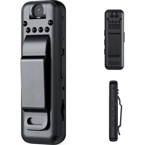 Mini Enregistreur Vidéo de Poche Enregistrement en Boucle Vidéo HD 1080P Caméra de Vision Nocturne Micro Spy Cam (1/4)
