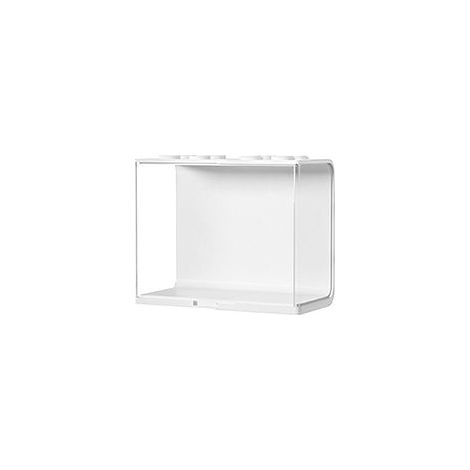 Large White Doll Display Case Transparent Stackable Clear Display Box Toy Storage Stand for Mini Figures Collectibles (1/5)