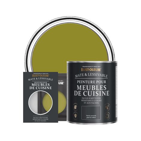 Peinture pour Meubles de Cuisine, Finition Mate - Olive marinée (1/2)