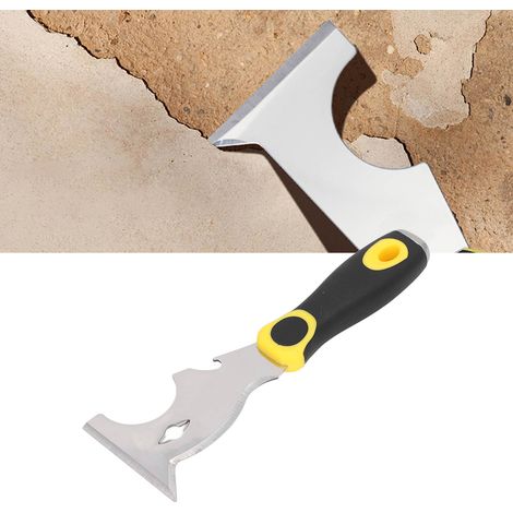 Couteau à mastic en acier inoxydable de 7,5 cm d'épaisseur, outil multifonctionnel pour l'application de plâtre, de peinture, le nettoyage et le calfeutrage. (1/5)