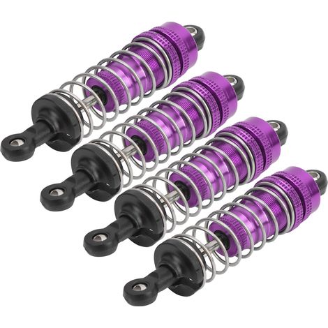 4 amortisseurs de rechange compatibles avec la voiture RC WLtoys 144001 1/14 (violet) (1/5)
