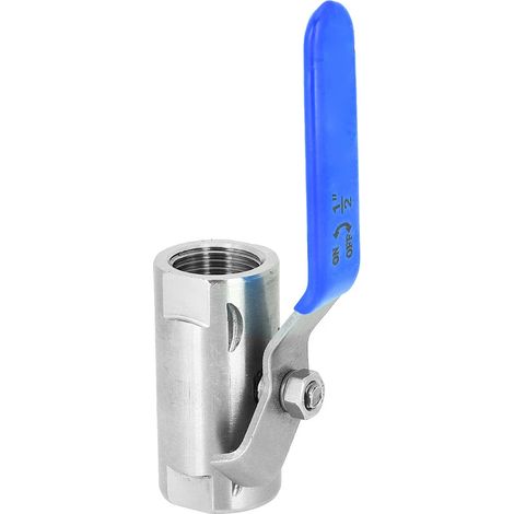Vanne à bille large filetée demi-acier 201, vanne à flotteur en acier inoxydable, accessoires mécaniques DN15 1/2 pouce (1/5)