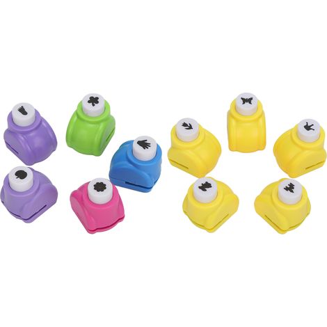 10 poinçons motifs créatifs, kit perforation portable pour scrapbooking et projets DIY, facile à utiliser (1/5)