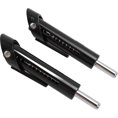 Lot de 2 goupilles rondes noires en acier ABS haute résistance pour poids de musculation, 9,5 mm (1/5)