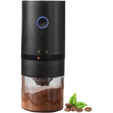 Moulin à café manuel en céramique avec mouture réglable pour expresso, cafetière à piston et café filtre, idéal pour la maison, le bureau et les voyages.-AquaForge (1/5)