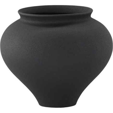 Vase Design "Rellis" 18cm Noir (1/4)