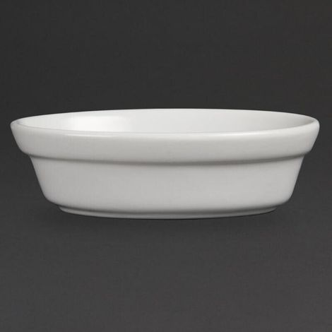 Plats à Gratin Ovales Blancs 52 x 161 x 116 mm - Boite de 6 - (1/5)