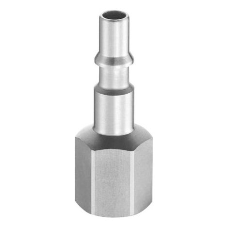 Embout pour raccords rapides pneumatiques PREVOST, Filetage vers Femelle G 3/8 Femelle 3/8pouces ISO C6 en Acier traité ( Prix pour Sachet de 2 )