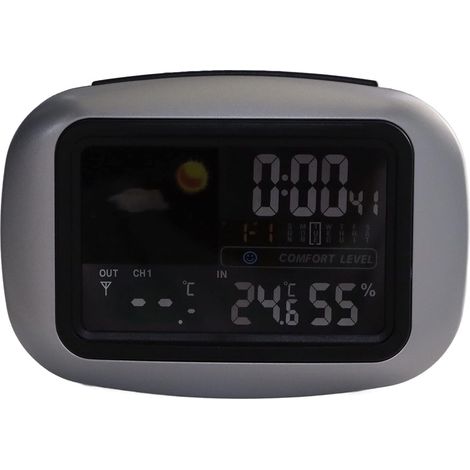 Wetterstations-Thermometer, Farbdisplay, Wetter-Hygrometer-Thermometer für Gewächshaus-Bürohäuser