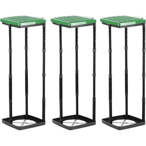 Bag Holder, Bin Bag Holders Lid, Height-Adjustable Plug-in System Clamp Ring, Garbage Bags Sizes (1/5)