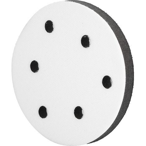125 mm Durchmesser Weicher Pufferschwamm-Zwischenpolster für Schleifpads (6 Löcher) (1/5)