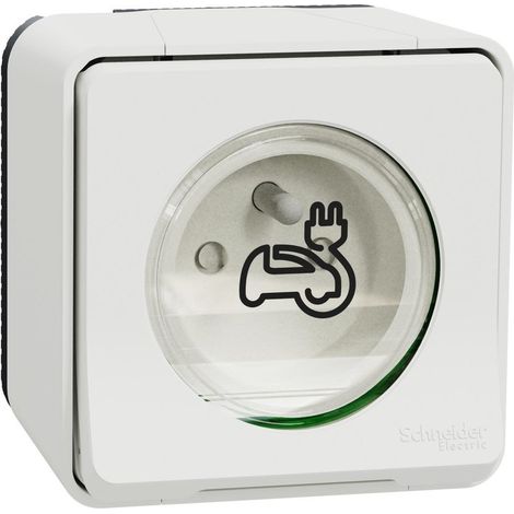 Mureva Styl Aufputz-Ladebuchse für Elektroautos von Schneider Electric, weiß SCHNEIDER ELECTRIC (1/5)