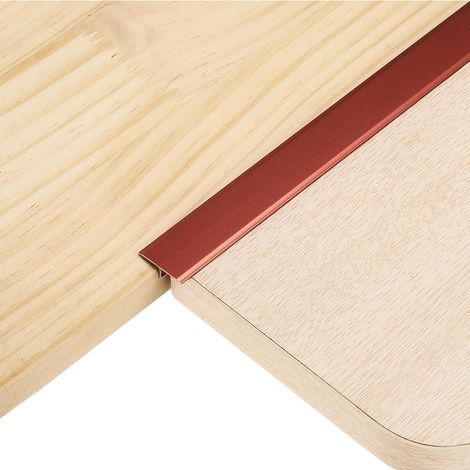 3Pcs 4ft x 0.79" Profilé De Transition En T Pour Sol, Bande D'Écart En Alliage D'Aluminium Pour Jonction De Lames De Parquet, Carrelage Et Interstices De Sol, Rouge (1/5)