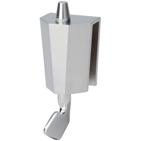 DOM – Loqueteau pour meuble réversible – Gâche plate incluse – Joint pour épaisseur 8 et 10 mm – Argent chromé mat velours