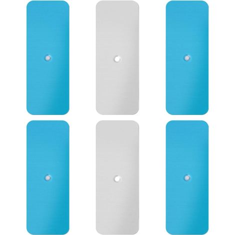 6pcs Bandes Adhésives Métalliques pour Éclairages Magnétiques Sous les Armoires, Plaque Adhésive Métallique Remplacement Éclairages Magnétiques Sous Armoires pour Éclairages LED Magnétiques (1/5)