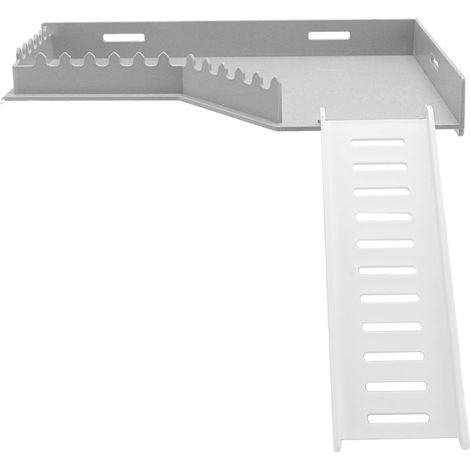 Plateforme pour cage à hamster, jouet d'exercice sécurisé en plastique pour petits animaux, plateforme surélevée avec échelle pour cage à cochon d'Inde type L (1/5)