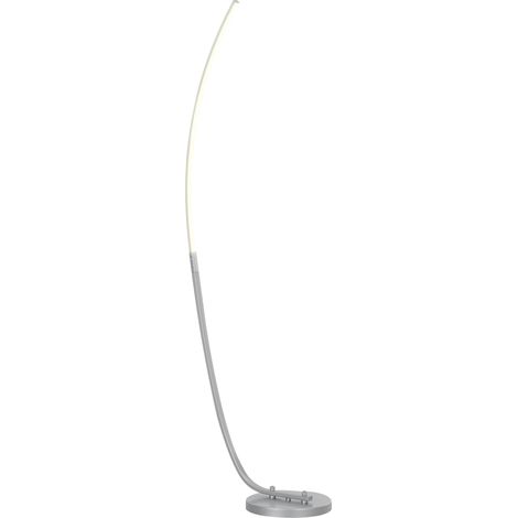Lampadaire arc à LED VISSEL argent (1/4)