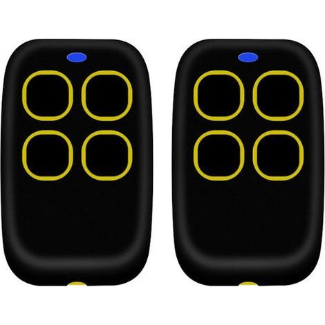 Ulisem 2 pezzi Telecomando universale 4 in 1 per cancelli, telecomando universale multifrequenza a codice variabile da 250 a 913 MHz. Telecomando programmabile per cancelli, versione aggiornata con el (1/4)