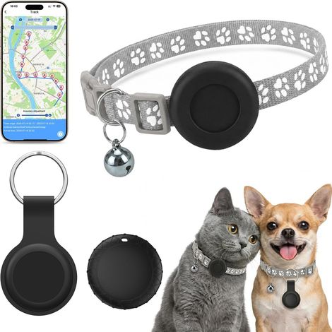 Localizzatore GPS per gatti, collare GPS per cani e gatti, compatibile con iOS e Android, nessun abbonamento/scheda SIM richiesto, localizzazione intelligente in tempo reale, collare GPS per cani, gat (1/5)