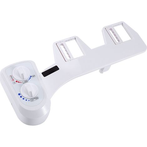 Abattant de toilettes bidet autonettoyant avec buse unique et fonction de pulvérisation d'eau chaude/froide (non électrique) (1/5)