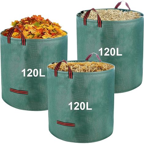 Waste Garden Bag Foldable Reusable Weeds Leaves Waste
