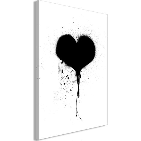 Quadro - Destroyed Heart (1 Part) Vertical - 80x120 (1/4)